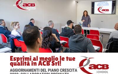 Esprimi al meglio le tue qualità in ACB Srl: Aggiornamento Piano Crescita 2022